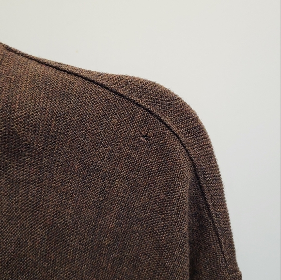 Arnold Palmer Rich Chocolate Brown Knit Cardigan Sweater - Size XL - Picture 6 of 6